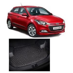 Trunk/Boot/Dicky PU Leatherette Mat for  Elite i20  - black